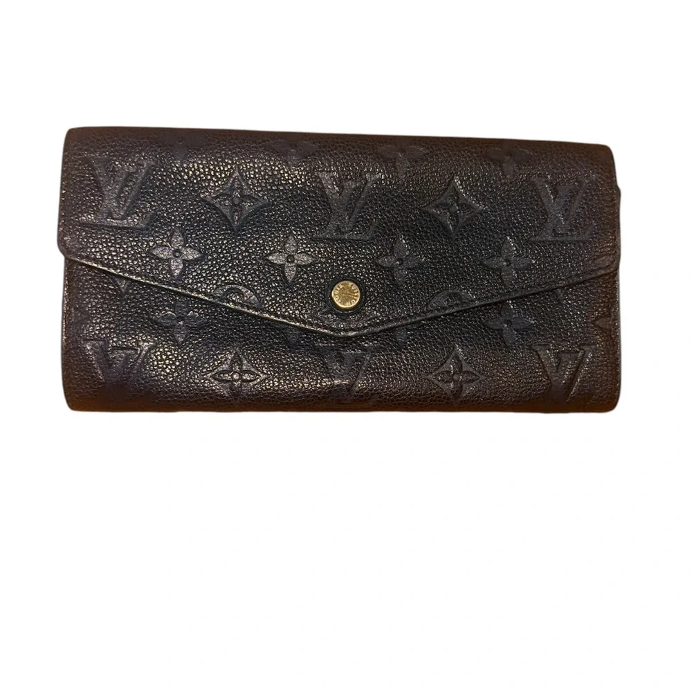 Louis Vuitton Black Empreinte Noir Leather Wallet